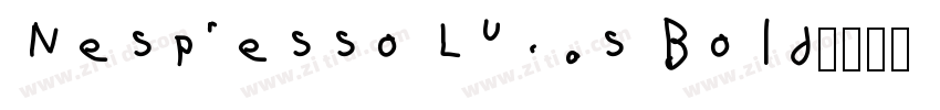 Nespresso Lucas Bold字体转换